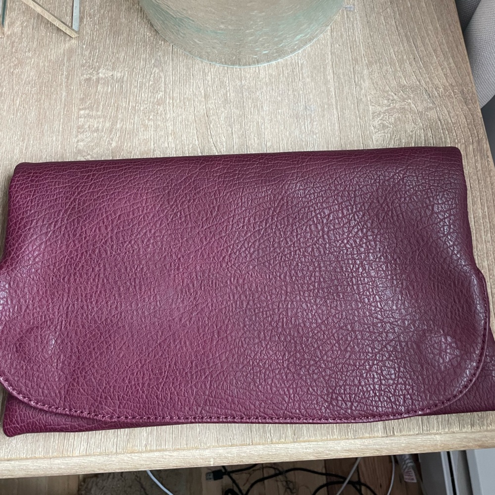 Clutch Handbag Burgundy